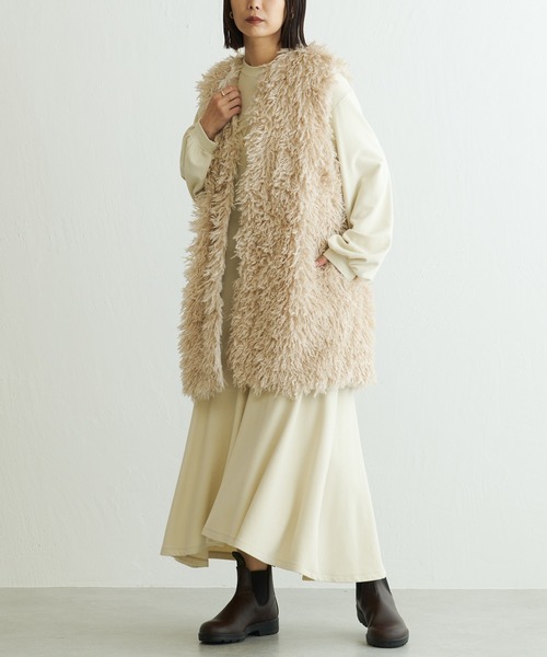 BONbazaar(ボンバザール)の「蓄熱中綿キルティングコート(その他アウター・レディース・ブラック/アイボリー/ベージュ・FREE)」の15枚目の写真