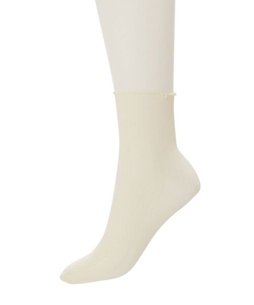 EATME（イートミー）の「レース編みソックス（ソックス/靴下・レディース・オフホワイト/ブラック・FREE）」の10枚目の写真