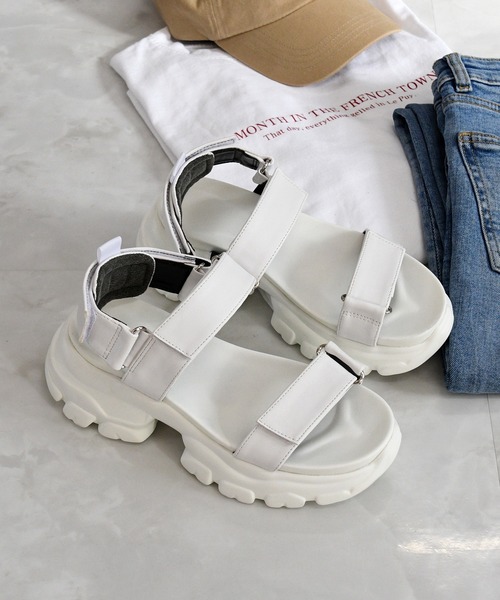 セール 厚底スニーカーソールベルトサンダル サンダル Nofall ノーフォール のファッション通販 Zozotown