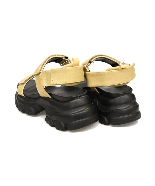 NOFALL（ノーフォール）の「厚底スニーカーソールベルクロサンダル（サンダル・レディース・ベージュ/ホワイト/ブラック/シルバー・S/L/3L/LL/M）」の20枚目の写真