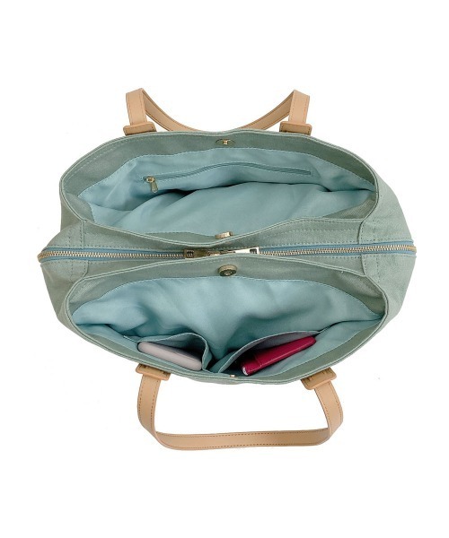 COLDE （コルデ）の「キャンバスボストンバッグ（ボストンバッグ・レディース・チャコールグレー/ベージュ/アイボリー/ミント・FREE）」の7枚目の写真