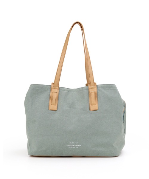 COLDE （コルデ）の「キャンバスボストンバッグ（ボストンバッグ・レディース・チャコールグレー/ベージュ/アイボリー/ミント・FREE）」の9枚目の写真