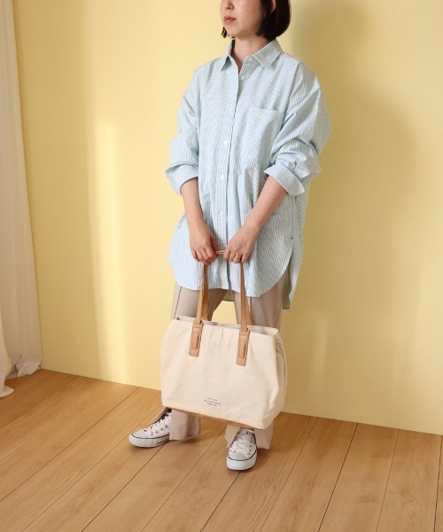 COLDE （コルデ）の「キャンバスボストンバッグ（ボストンバッグ・レディース・チャコールグレー/ベージュ/アイボリー/ミント・FREE）」の13枚目の写真