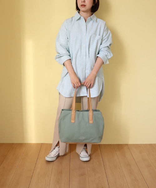 COLDE （コルデ）の「キャンバスボストンバッグ（ボストンバッグ・レディース・チャコールグレー/ベージュ/アイボリー/ミント・FREE）」の18枚目の写真
