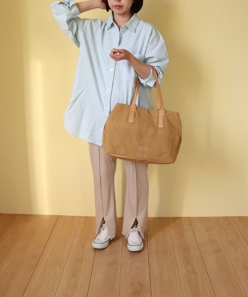 COLDE （コルデ）の「キャンバスボストンバッグ（ボストンバッグ・レディース・チャコールグレー/ベージュ/アイボリー/ミント・FREE）」の21枚目の写真