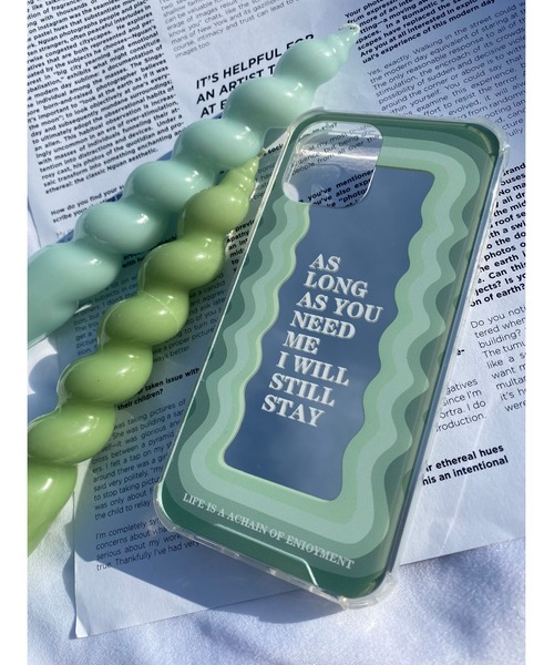 WC（ダブル シー）の「ウェーブミラーiphoneケース（スマホケース/カバー・レディース・ピンク/グリーン・1/2）」の2枚目の写真