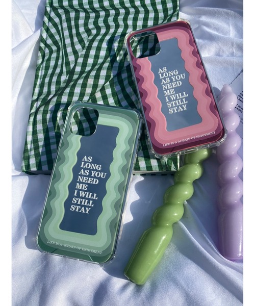 WC（ダブル シー）の「ウェーブミラーiphoneケース（スマホケース/カバー・レディース・ピンク/グリーン・1/2）」の4枚目の写真