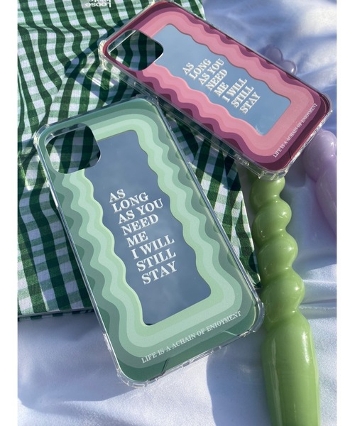 WC（ダブル シー）の「ウェーブミラーiphoneケース（スマホケース/カバー・レディース・ピンク/グリーン・1/2）」の5枚目の写真