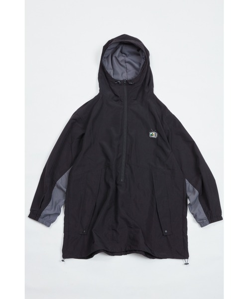 AlexanderLeeChang(アレキサンダーリーチャン)の「AlexanderLeeChang/アレキサンダーリーチャン BIG ANORAK ビッグシルエットアノラック(ナイロンジャケット・メンズ・ブラック/パープル/イエロー・2/3)」の9枚目の写真
