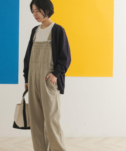 FORK&SPOON（フォークアンドスプーン）の「FORK&SPOON　アップサイクルデニムオーバーオール（サロペット/オーバーオール・レディース・ベージュ/インディゴブルー・ONE）」の22枚目の写真