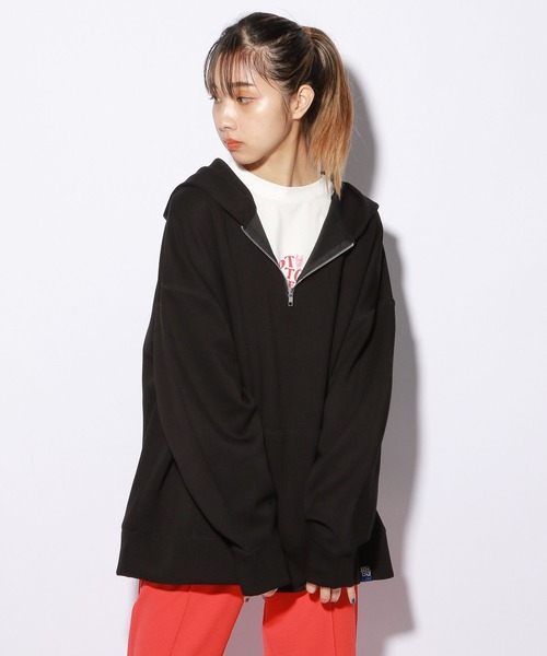 PBLIM（ページボーイリム）の「【PAGEBOYLIM】カラーダンボールパーカー（パーカー・レディース・ブルー/ブラック/グリーン・LARGE/MEDIUM）」の4枚目の写真