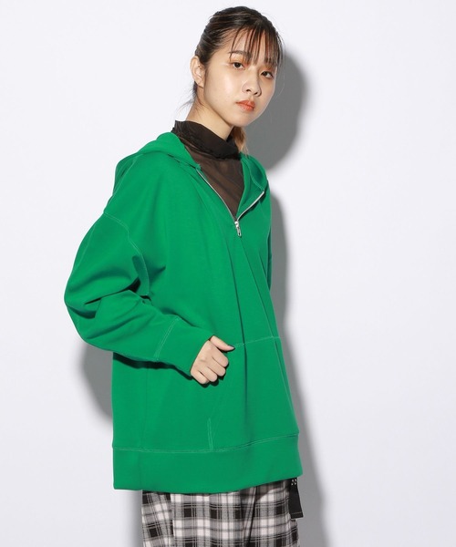 PBLIM（ページボーイリム）の「【PAGEBOYLIM】カラーダンボールパーカー（パーカー・レディース・ブルー/ブラック/グリーン・LARGE/MEDIUM）」の10枚目の写真