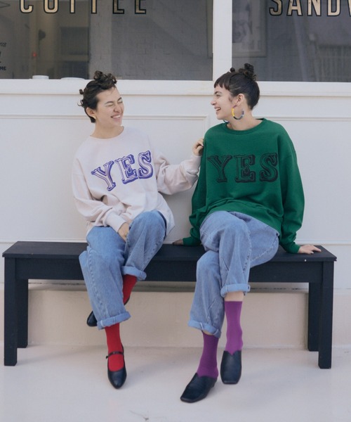 ロゴトレーナー（スウェット）｜manana suerte（マニャーナスエルテ