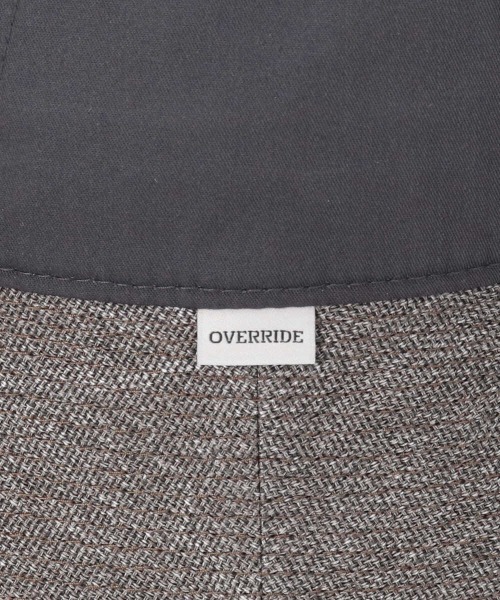 OVERRIDE（オーバーライド）の「OVERRIDE PAPER BRIM GOB HAT（ハット・メンズ・グレー/ベージュ・58cm）」の7枚目の写真