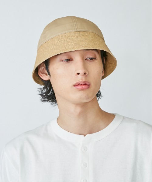 OVERRIDE（オーバーライド）の「OVERRIDE PAPER BRIM GOB HAT（ハット・メンズ・グレー/ベージュ・58cm）」の9枚目の写真