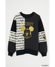 MOUSSY×JULIDY Disney ネイビースウェット ディズニー Disney メンズ スウェットトレーナー スウェット裏