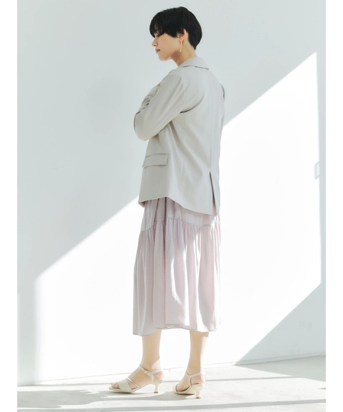 YECCA VECCA（イェッカヴェッカ）の「P.金釦テーラードジャケット　＊◆（テーラードジャケット・レディース・ネイビー/グレイッシュベージュ・FREE）」の9枚目の写真