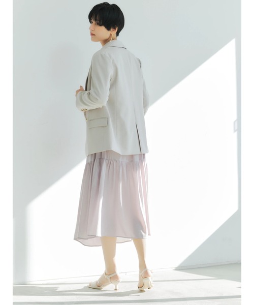 YECCA VECCA（イェッカヴェッカ）の「P.金釦テーラードジャケット　＊◆（テーラードジャケット・レディース・ネイビー/グレイッシュベージュ・FREE）」の10枚目の写真