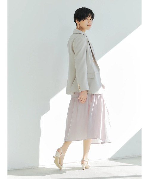 YECCA VECCA（イェッカヴェッカ）の「P.金釦テーラードジャケット　＊◆（テーラードジャケット・レディース・ネイビー/グレイッシュベージュ・FREE）」の11枚目の写真