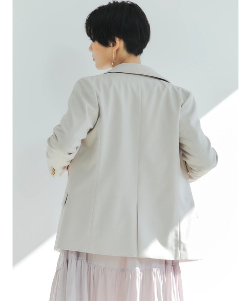 YECCA VECCA（イェッカヴェッカ）の「P.金釦テーラードジャケット　＊◆（テーラードジャケット・レディース・ネイビー/グレイッシュベージュ・FREE）」の13枚目の写真