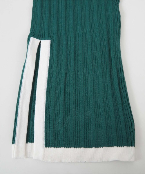 miette（ミエット）の「配色ﾗｲﾝｽﾘｯﾄﾘﾌﾞﾊﾟﾝﾂ（その他パンツ・レディース・グリーン/ブラック・FREE）」の14枚目の写真