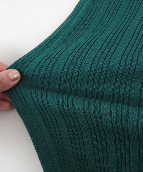 miette（ミエット）の「配色ﾗｲﾝｽﾘｯﾄﾘﾌﾞﾊﾟﾝﾂ（その他パンツ・レディース・グリーン/ブラック・FREE）」の15枚目の写真