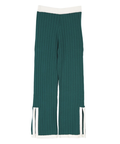 miette（ミエット）の「配色ﾗｲﾝｽﾘｯﾄﾘﾌﾞﾊﾟﾝﾂ（その他パンツ・レディース・グリーン/ブラック・FREE）」の18枚目の写真
