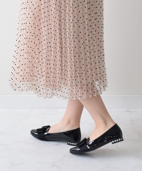 Bridget Birkin（ブリジットバーキン）の「【Bridget Birkin】ガーリーリボンローファー(521625)（ローファー・レディース・ブラック/ベージュ/ダークベージュ/ブラック系その他/グレー/ブラウン/ピンク・24/24.5/23/23.5/22.5/22/25）」の21枚目の写真