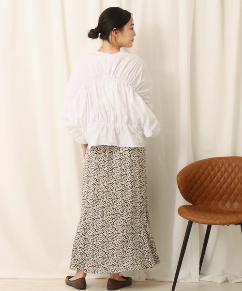 libelle more（リベル モア）の「デイジー柄マーメイドスカート（スカート・レディース・ブラック/ブラウン/グリーン・M）」の19枚目の写真