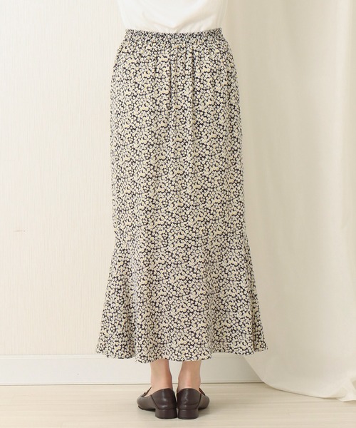 libelle more（リベル モア）の「デイジー柄マーメイドスカート（スカート・レディース・ブラック/ブラウン/グリーン・M）」の22枚目の写真