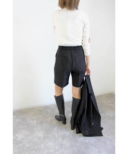 MLI'A（エムリア）の「ハーフパンツ(セットアップ対応)（その他パンツ・レディース・ブラック/ライトベージュ/チェック/ライトグリーン・FREE）」の5枚目の写真