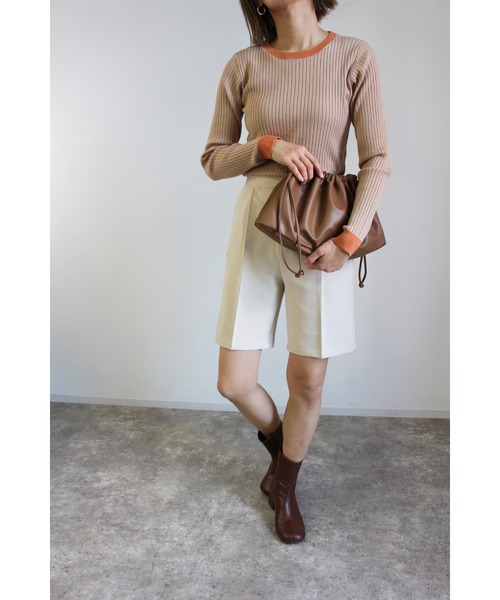 MLI'A（エムリア）の「ハーフパンツ(セットアップ対応)（その他パンツ・レディース・ブラック/ライトベージュ/チェック/ライトグリーン・FREE）」の18枚目の写真