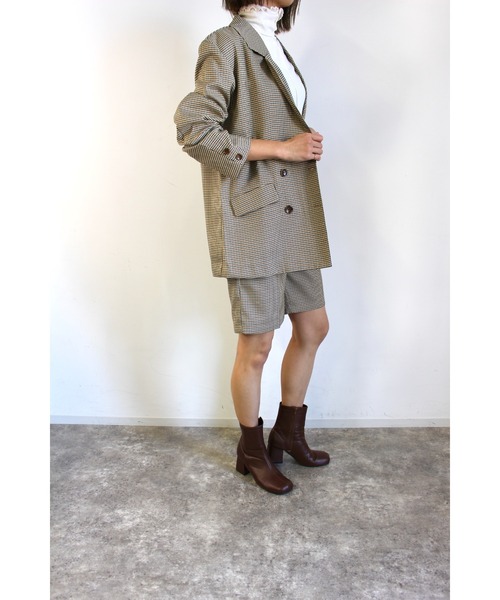 MLI'A（エムリア）の「ハーフパンツ(セットアップ対応)（その他パンツ・レディース・ブラック/ライトベージュ/チェック/ライトグリーン・FREE）」の6枚目の写真