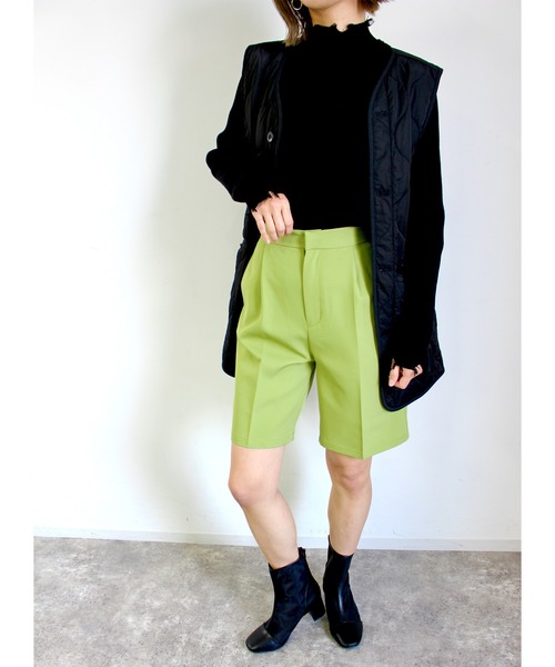 MLI'A（エムリア）の「ハーフパンツ(セットアップ対応)（その他パンツ・レディース・ブラック/ライトベージュ/チェック/ライトグリーン・FREE）」の20枚目の写真