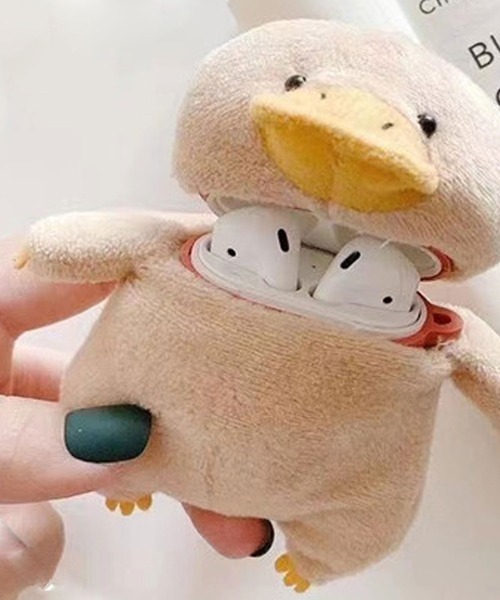 macaroni edge（マカロニエッジ）の「〈macaroni edge/マカロニエッジ〉AirPods Case/カモノハシのぬいぐるみ エアポッズケース (AirPods/AirPodsPro)（ヘッドフォン/イヤホン・レディース・ベージュ・B/A/2）」の5枚目の写真