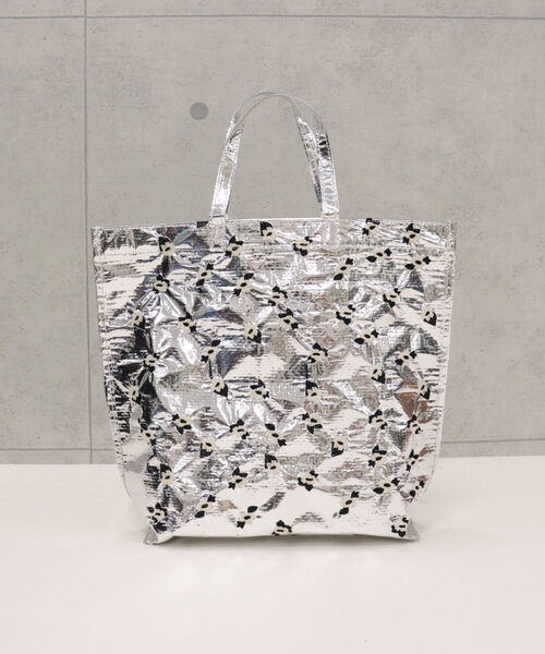 Casselini(キャセリーニ)の「【CASSELINI/キャセリーニ】シアー刺繍シートBAG(トートバッグ・レディース・シルバー/クリア・FREE)」の3枚目の写真