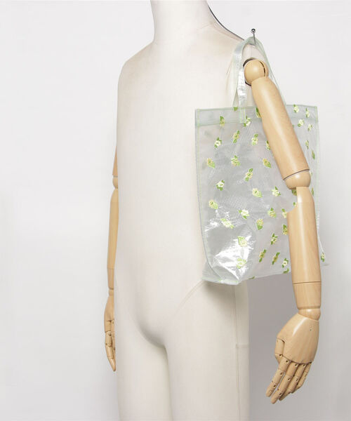 Casselini(キャセリーニ)の「【CASSELINI/キャセリーニ】シアー刺繍シートBAG(トートバッグ・レディース・シルバー/クリア・FREE)」の16枚目の写真