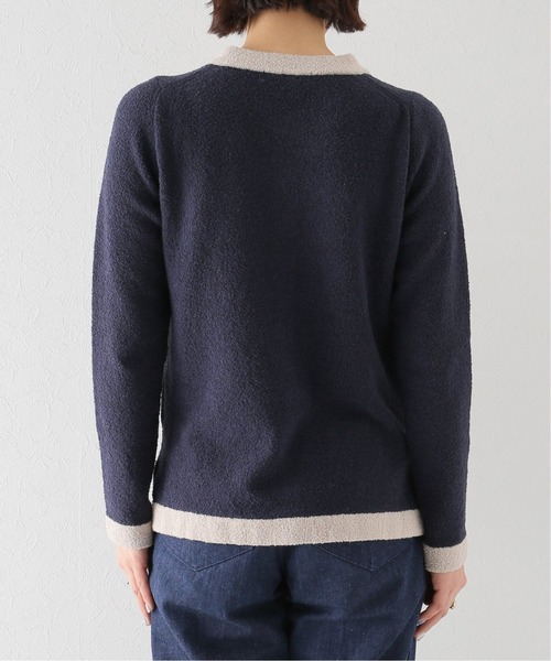 La TOTALITE(ラトータリテ)の「ブークレーカーディガン(カーディガン/ボレロ・レディース・ピンク/アイボリー/ダークブルー・FREE)」の11枚目の写真