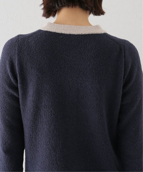 La TOTALITE(ラトータリテ)の「ブークレーカーディガン(カーディガン/ボレロ・レディース・ピンク/アイボリー/ダークブルー・FREE)」の8枚目の写真