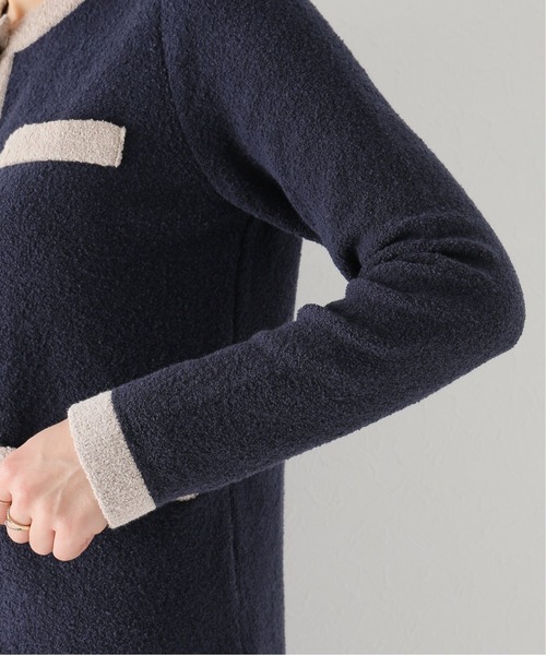 La TOTALITE(ラトータリテ)の「ブークレーカーディガン(カーディガン/ボレロ・レディース・ピンク/アイボリー/ダークブルー・FREE)」の21枚目の写真