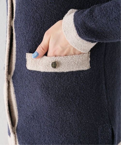 La TOTALITE(ラトータリテ)の「ブークレーカーディガン(カーディガン/ボレロ・レディース・ピンク/アイボリー/ダークブルー・FREE)」の18枚目の写真