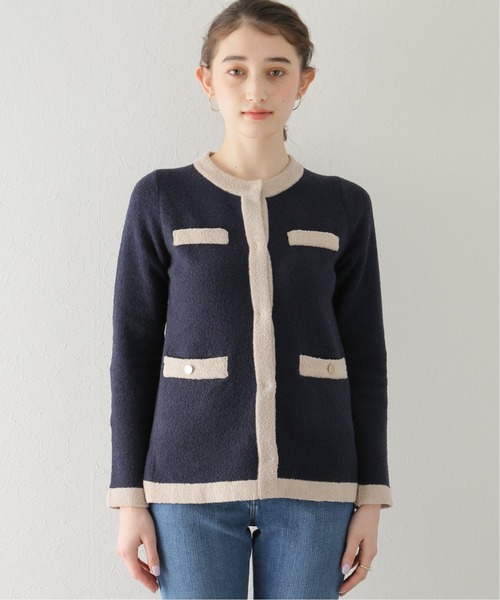 La TOTALITE(ラトータリテ)の「ブークレーカーディガン(カーディガン/ボレロ・レディース・ピンク/アイボリー/ダークブルー・FREE)」の19枚目の写真