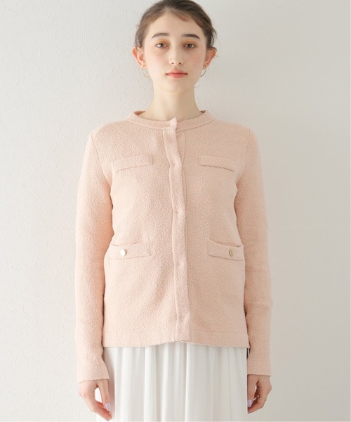 La TOTALITE(ラトータリテ)の「ブークレーカーディガン(カーディガン/ボレロ・レディース・ピンク/アイボリー/ダークブルー・FREE)」の16枚目の写真