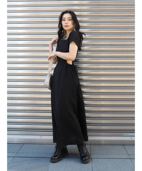 EVRIS(エヴリス)の「サイドオープンドロストロングワンピース(ワンピース・レディース・ブラック/グリーン/その他1・FREE)」の8枚目の写真