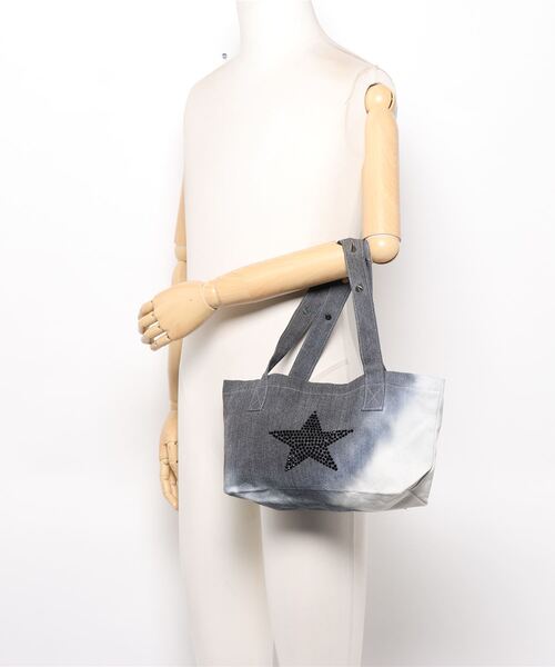 bonjour records（ボンジュールレコーズ）の「MOSAIC SOCIETY Star dyed tote bag w/ studded strap（トートバッグ・レディース・その他・FREE）」の5枚目の写真