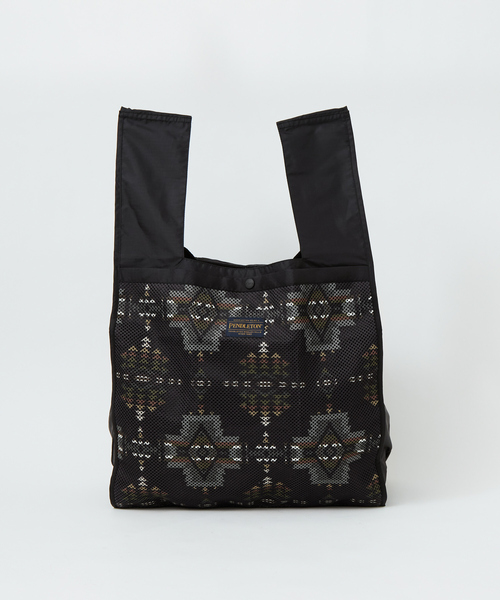 PENDLETON（ペンドルトン）の「【PENDLETON / ペンドルトン】袋型 スクエア トート バッグ（トートバッグ・メンズ・オフホワイト/ベージュ/ブラック・フリー）」の2枚目の写真