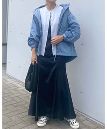 撥水タフタフーディブルゾン&ライナーカーディガン