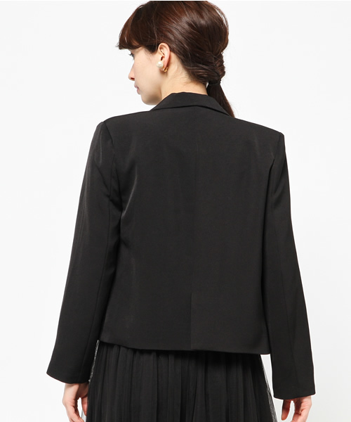 ROSE BUD(ローズバッド)の「LJ-15105 TAILORED SHORT JACKET(テーラードジャケット・レディース・ブラック/ベージュ系その他・ONE SIZE)」の10枚目の写真