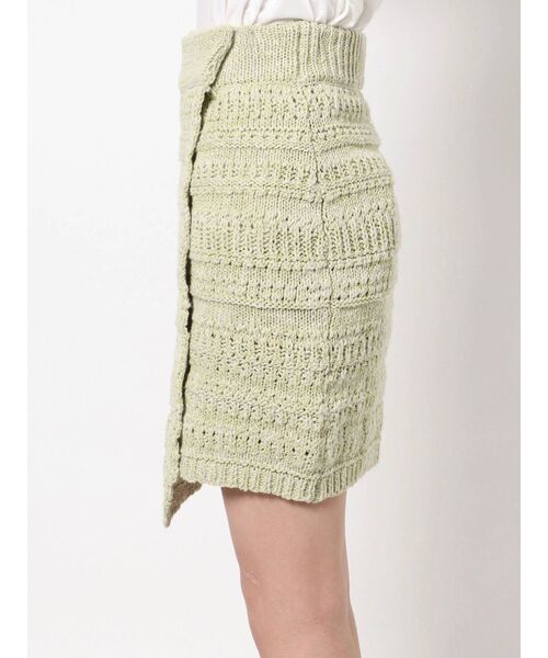 Ungrid（アングリッド）の「ニットラップミニスカート（スカート・レディース・アイボリー/グリーン系その他/ブラウン・FREE）」の16枚目の写真