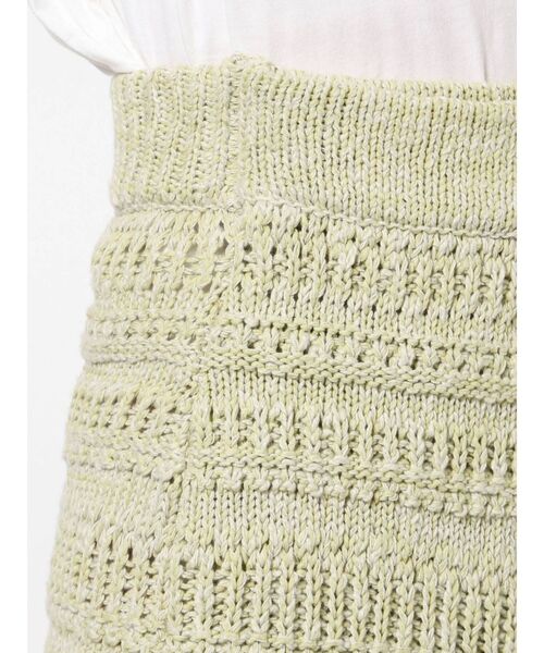 Ungrid（アングリッド）の「ニットラップミニスカート（スカート・レディース・アイボリー/グリーン系その他/ブラウン・FREE）」の14枚目の写真